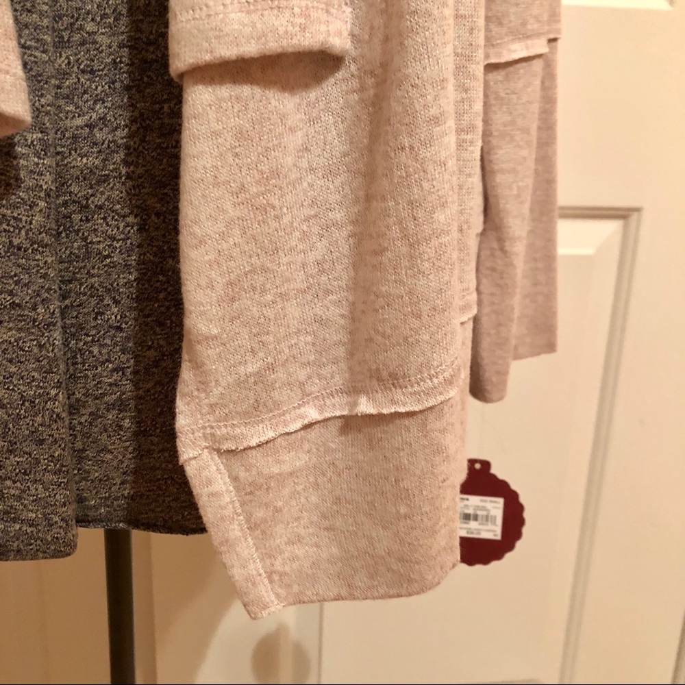 NWT MEDIUM HEATHERED PINK SUPER SOFT CARDIGAN - Picture 2 of 4
